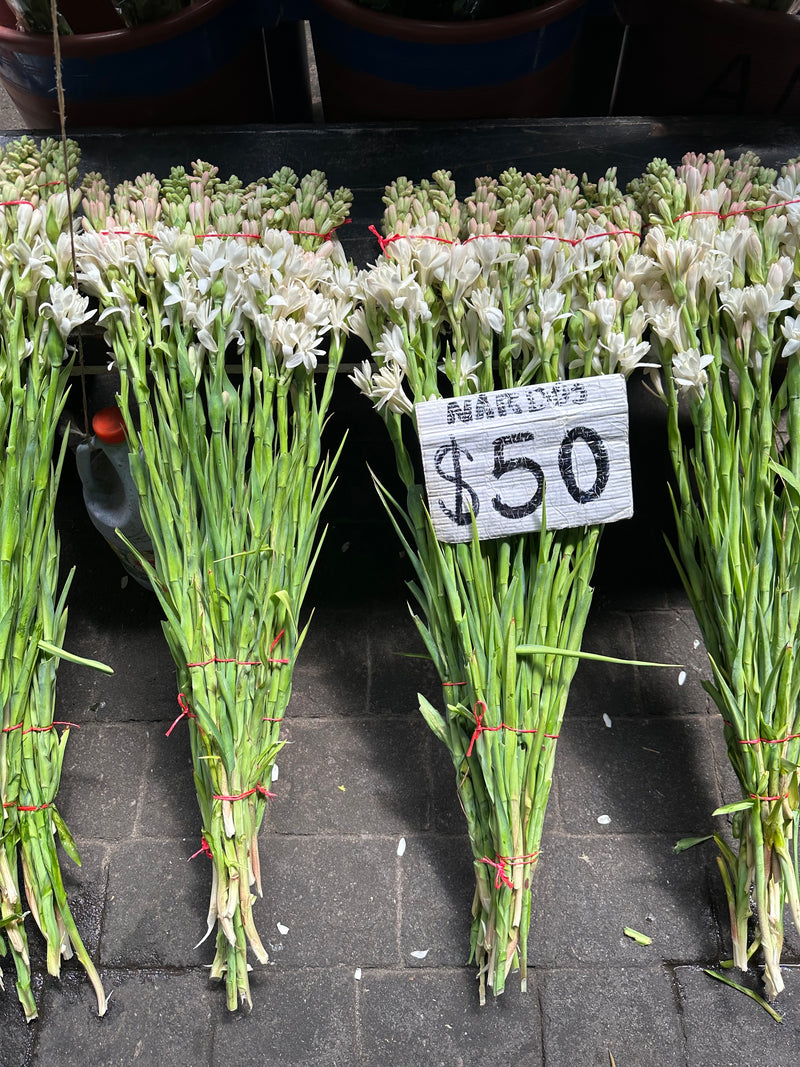 Bouquets for sale at the Mexico City Flower Market