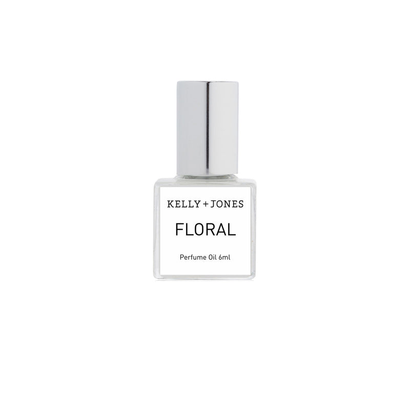 Floral Perfume Oil front label on a white backdrop