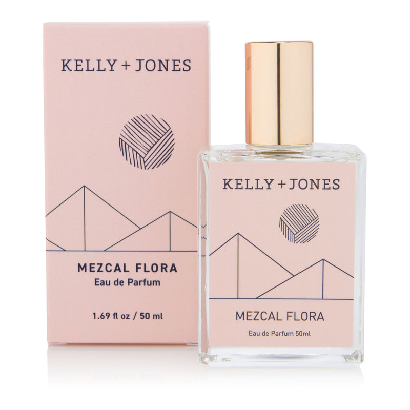 A bottle of Kelly + Jones Mezcal Flora Eau de Parfum Spray with box