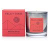 Kelly + Jones Mezcal Roja scented candle and packaging on a white background