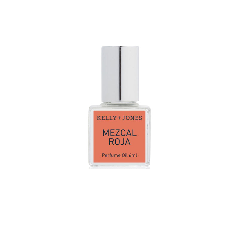 Mezcal Roja Perfume Oil front of bottle with a white backdrop