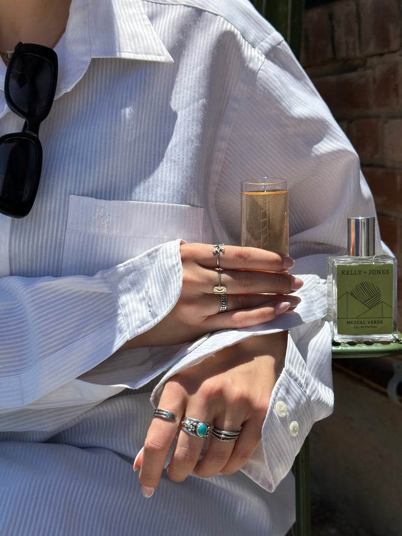 Mezcal Verde paired with a sip of mezcal